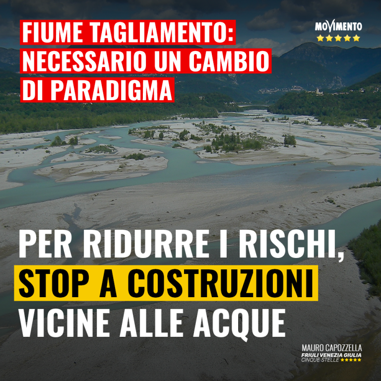 Tagliamento, necessario un cambio di paradigma