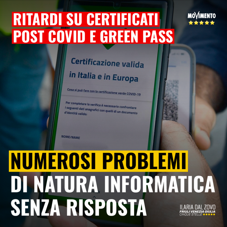 Ritardi certificati post Covid, problemi informatici senza risposta