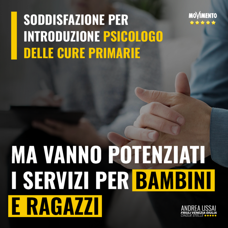 Bene psicologo per cure primarie, ora potenziare servizi per i più giovani