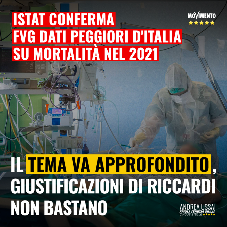 Istat conferma FVG tra le regioni più colpite da mortalità Covid