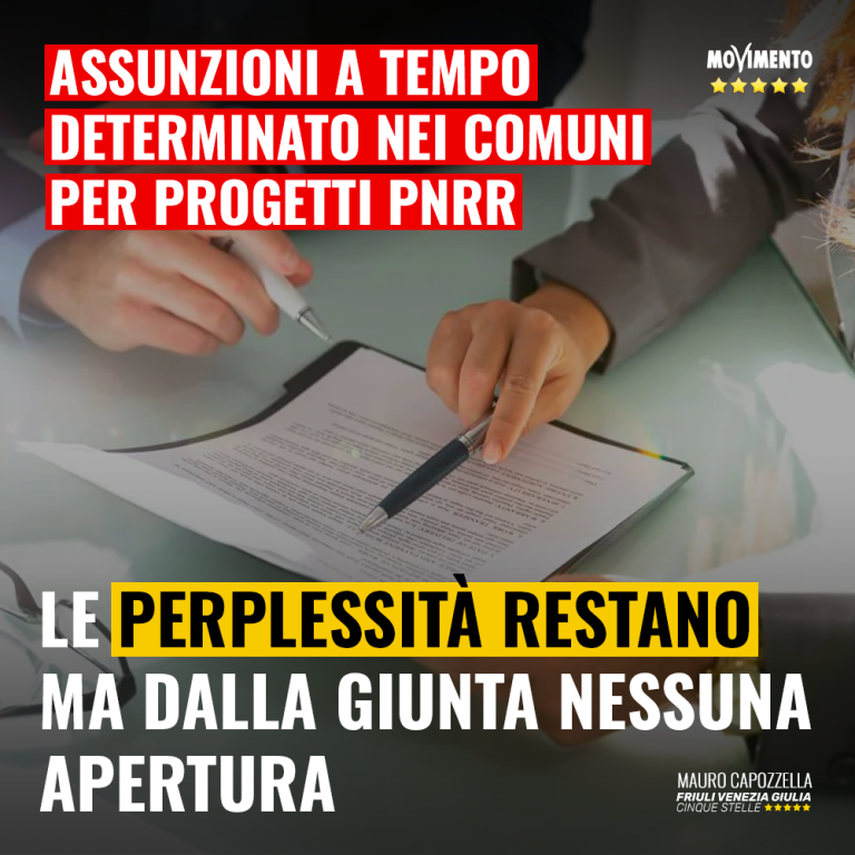 PNRR, restano perplessità su assunzione a termine nei Comuni