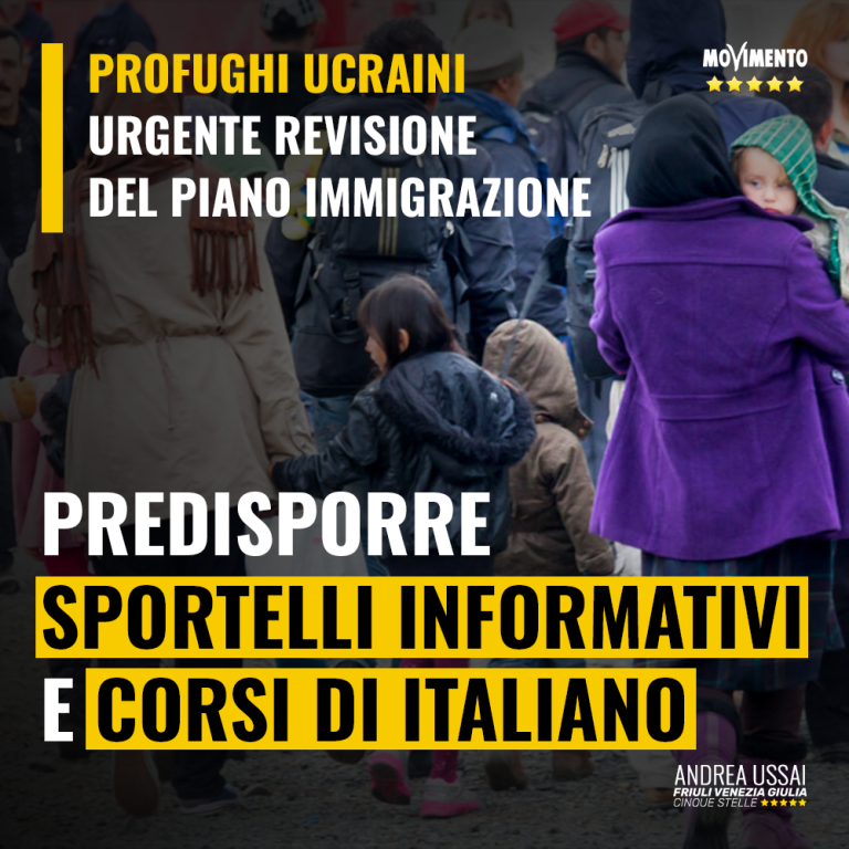 Profughi ucraini, urgente revisione del Piano immigrazione