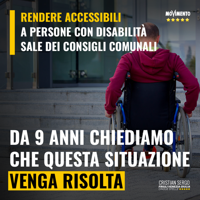 Rendere accessibili alle persone con disabilità le sale dei Consigli comunali