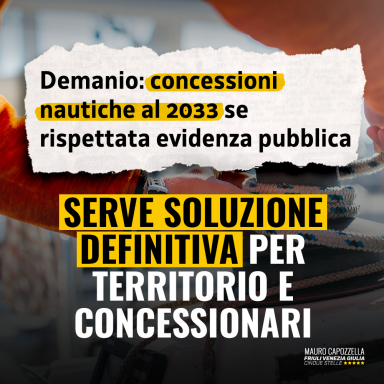 Concessioni demaniali, serve soluzione definitiva