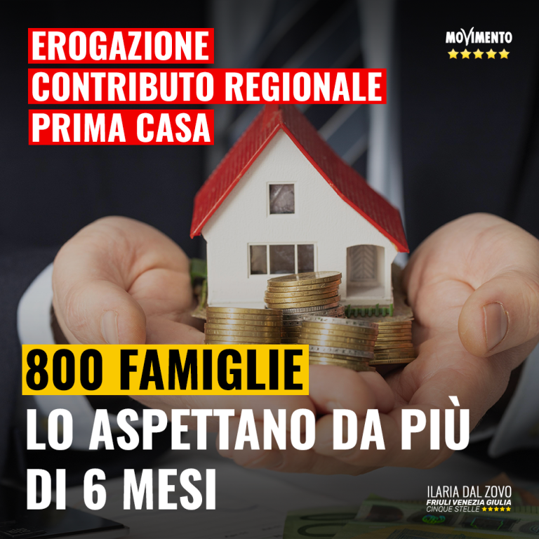 800 famiglie aspettano contributo prima casa da più di sei mesi