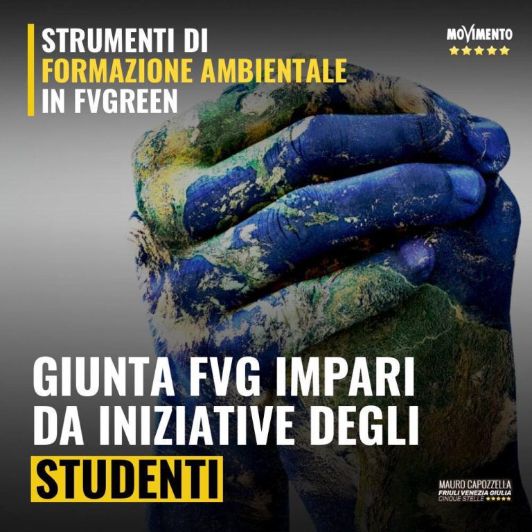 FVGreen, su formazione Giunta impari dagli studenti