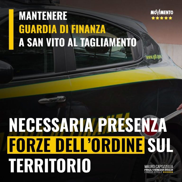 Mantenere Guardia di Finanza a San Vito al Tagliamento