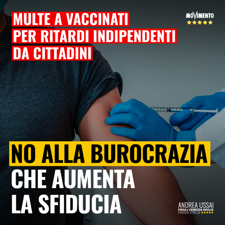 Multe ai vaccinati, no alla burocrazia che alimenta la sfiducia