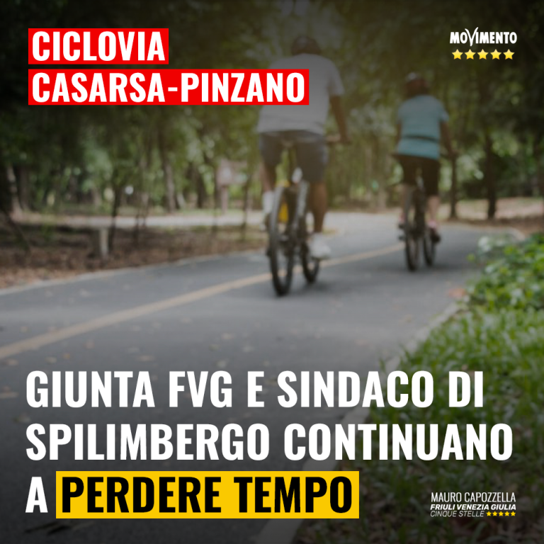 Ciclovia Casarsa – Pinzano, perso tempo prezioso