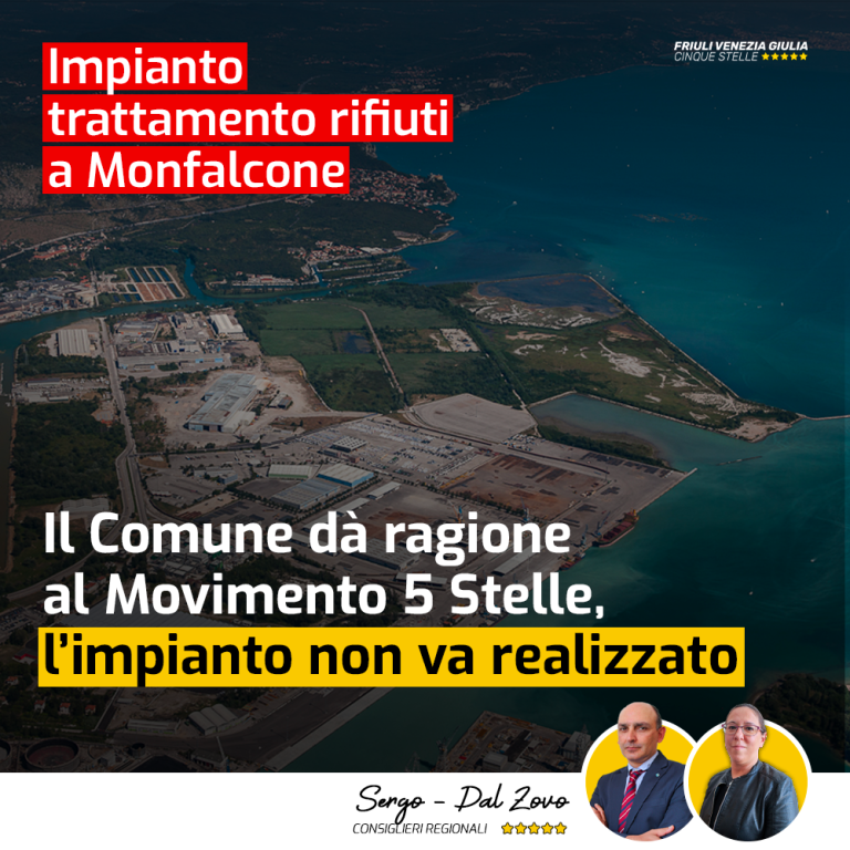 Impianto trattamento rifiuti a Monfalcone, Cisint non ha risolto nulla