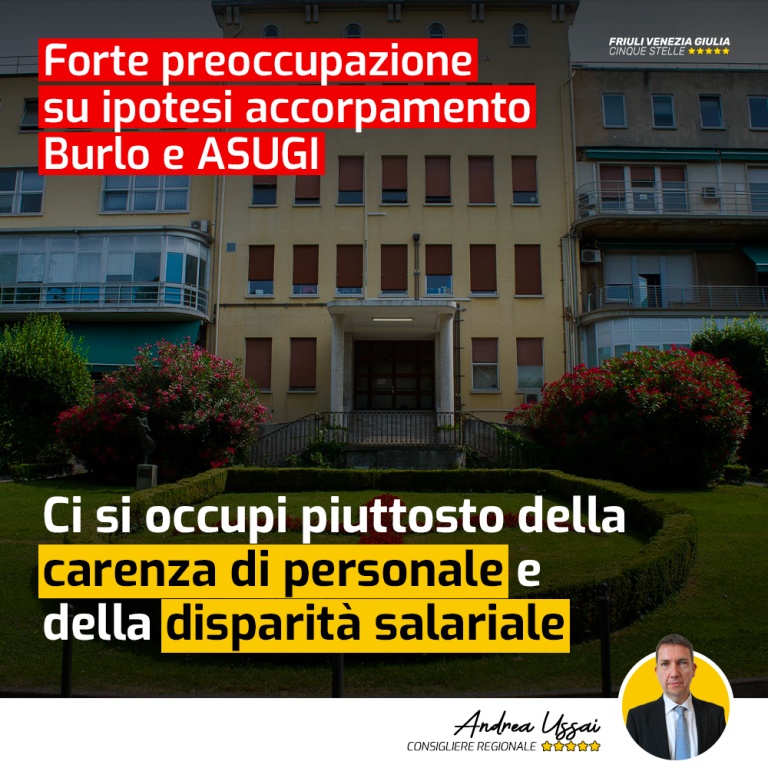 Quale coinvolgimento degli operatori su ipotesi accorpamento Burlo – ASUGI?