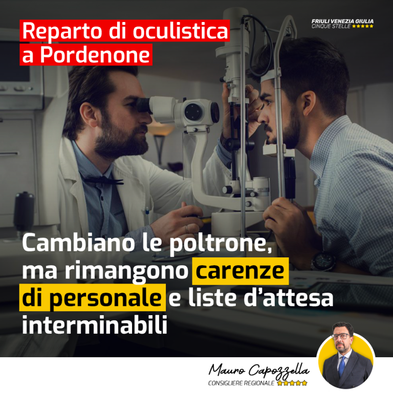 Oculistica a Pordenone, i problemi rimangono