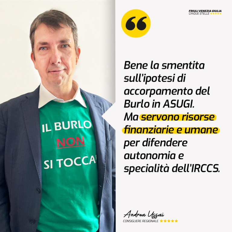 Bene smentita su accorpamento Burlo – ASUGI, ma servono risorse