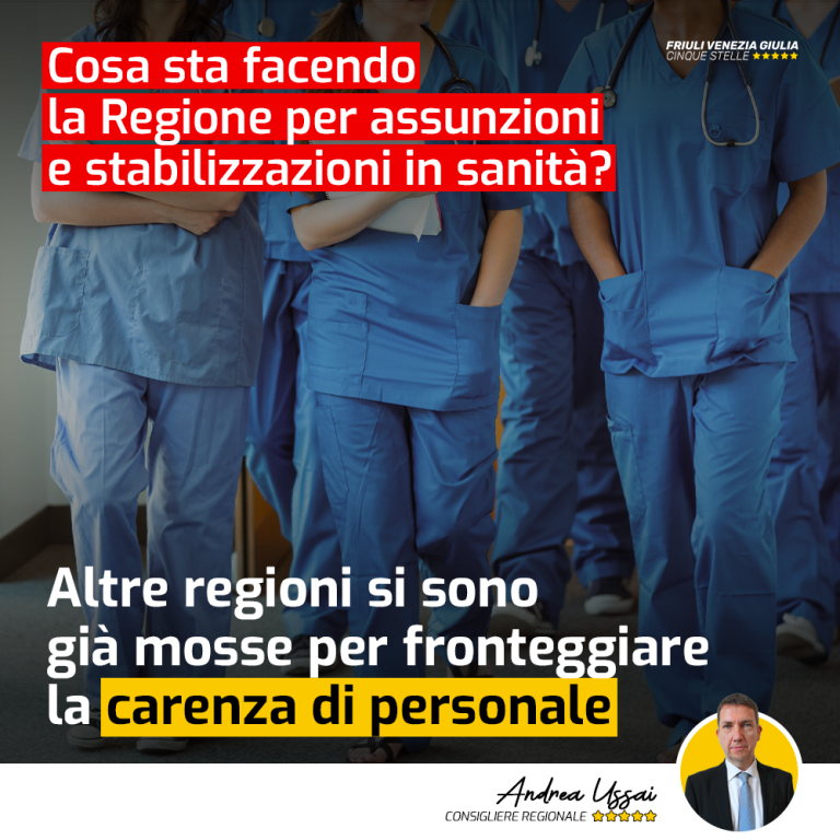 Cosa sta facendo la Regione per assunzioni e stabilizzazioni in sanità?