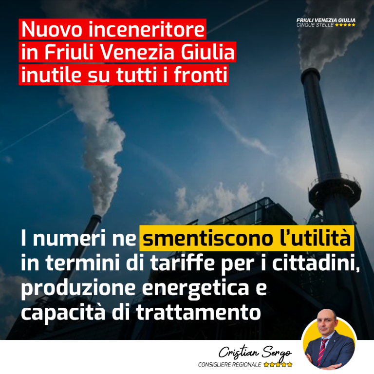 Tariffe, energia, capacità: nuovo inceneritore inutile su tutti i fronti