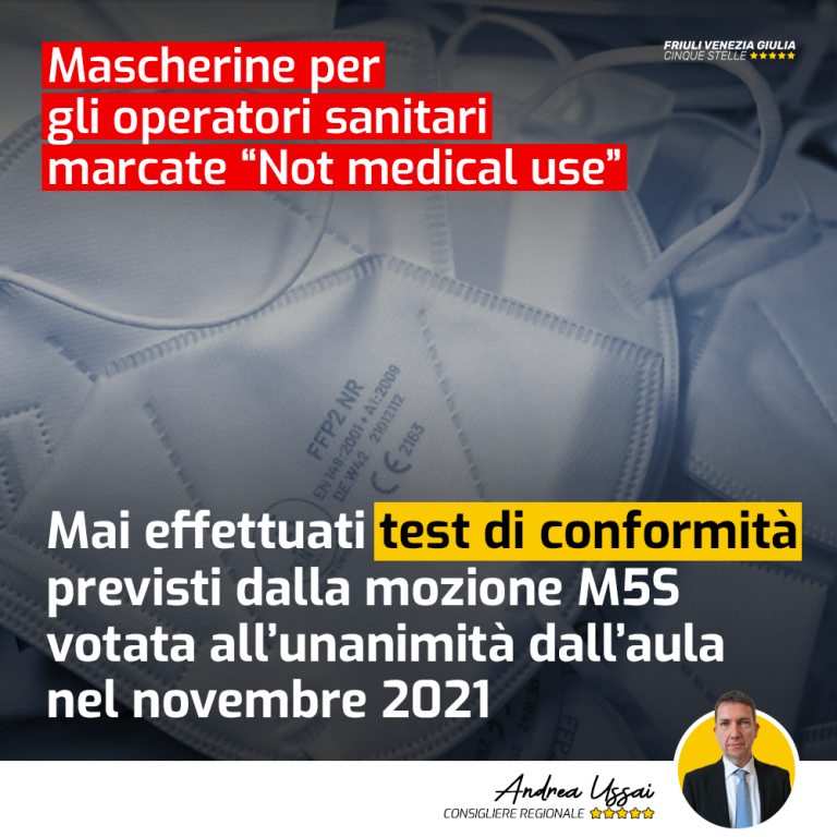 Mascherine agli operatori sanitari, non effettuati i test di conformità