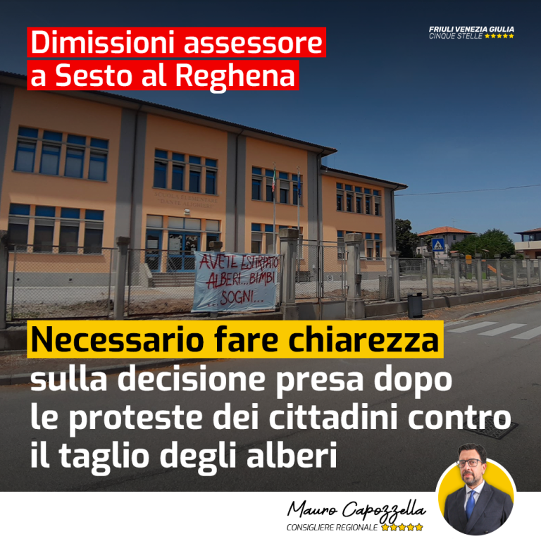 Chiarezza su dimissioni assessore a Sesto al Reghena