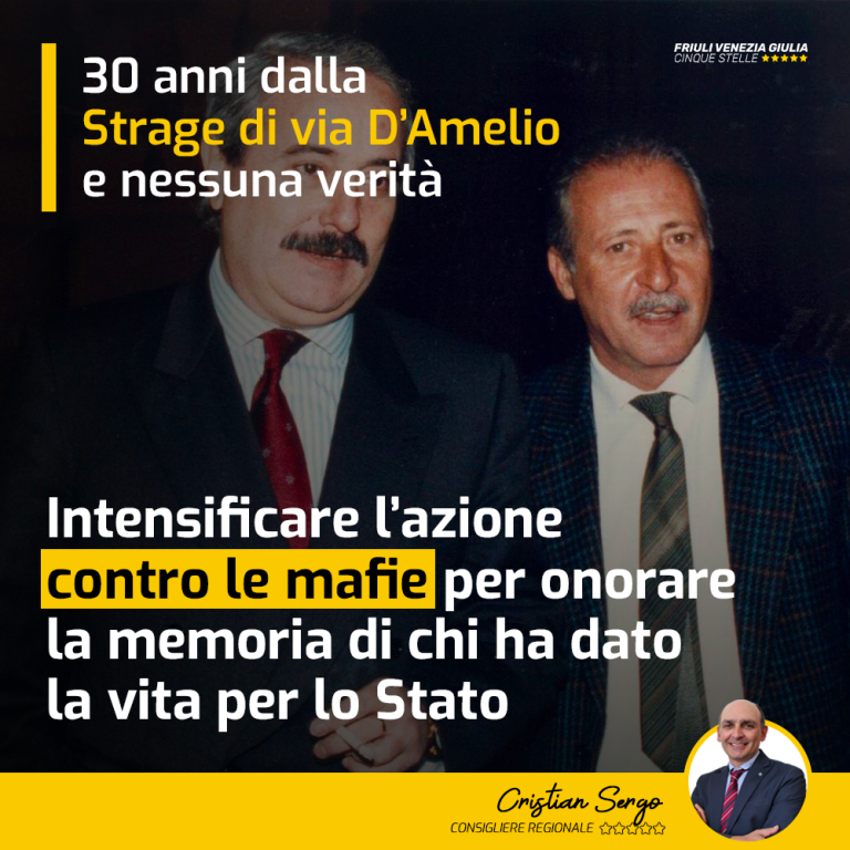 Onorare memoria Borsellino attraverso azione contro le mafie