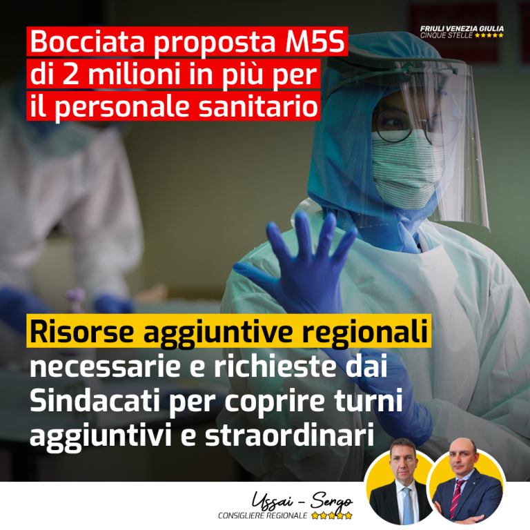 Da Giunta no a 2 milioni in più per personale sanitario