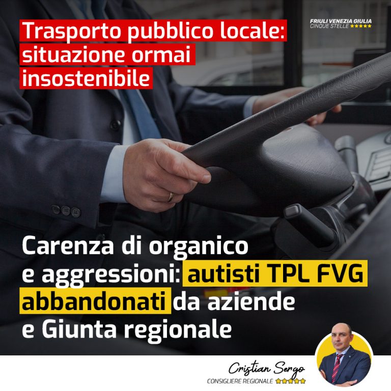 Autisti TPL FVG abbandonati da aziende e Giunta