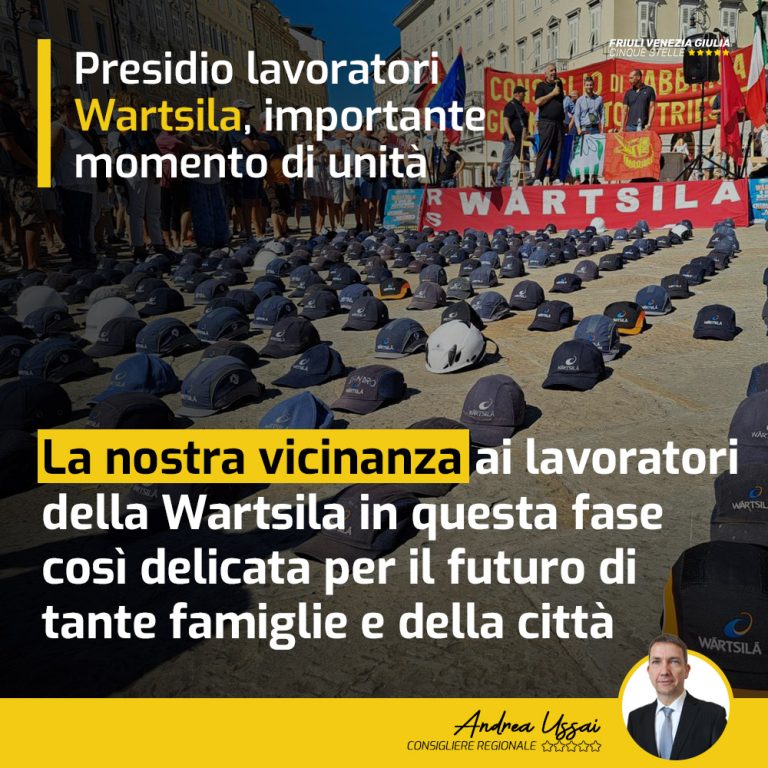 Presidio lavoratori Wartsila importante momento di unità