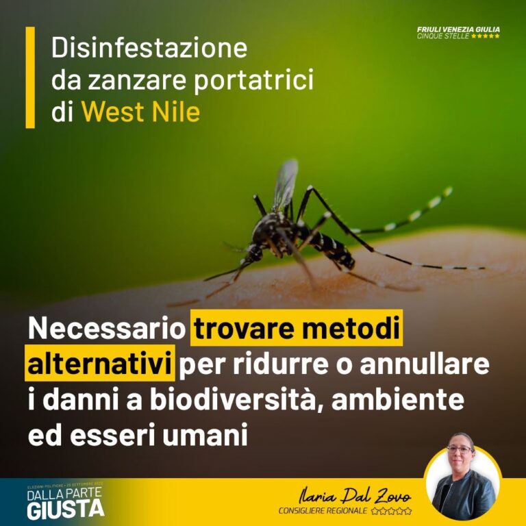 Disinfestazione West Nile, cercare soluzioni meno impattanti