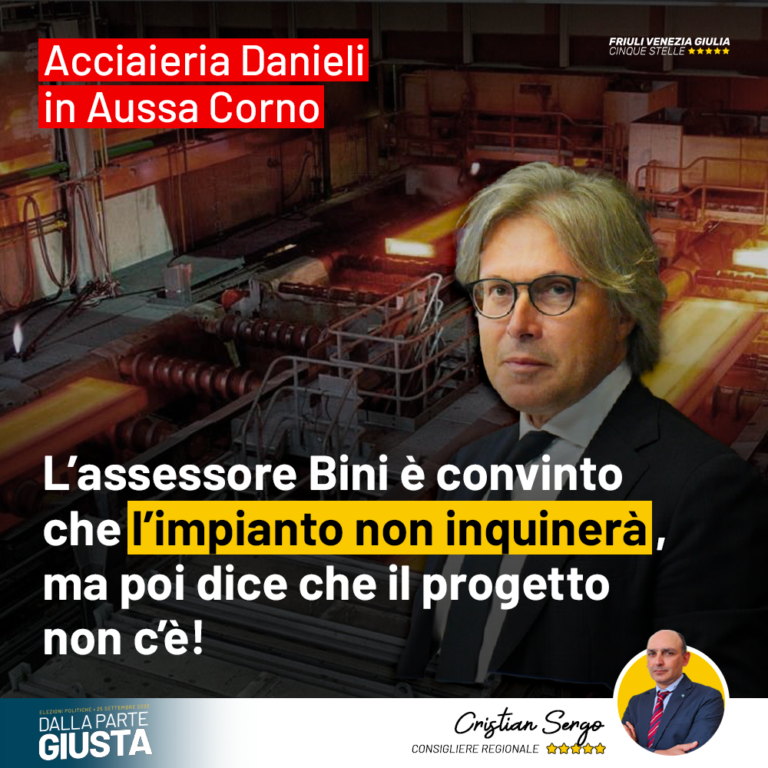 Acciaieria Danieli Metinvest, su cosa rassicura Bini?