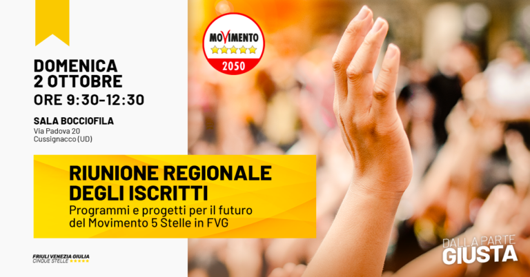 Riunione regionale del Movimento 5 Stelle