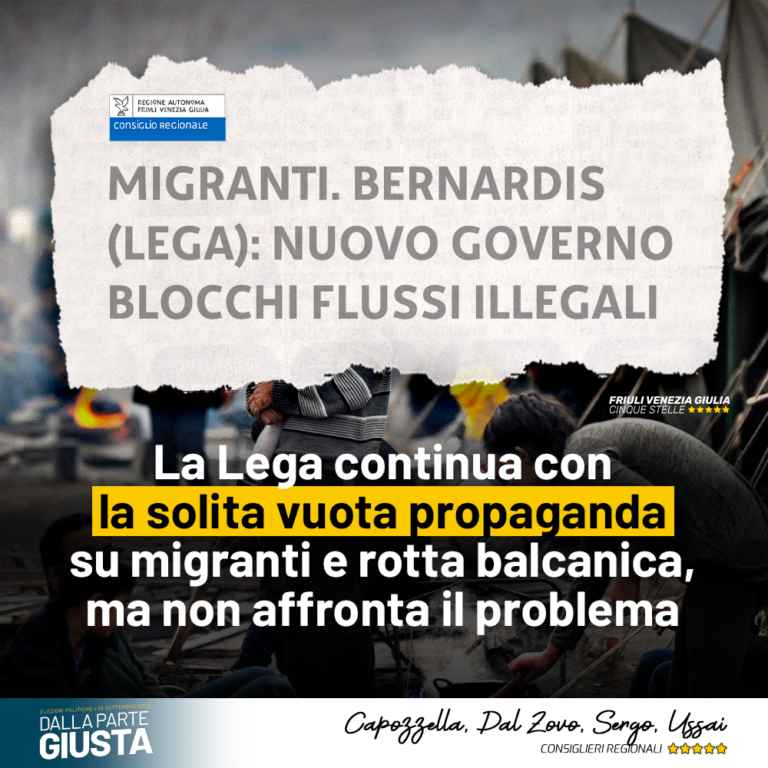 Su rotta balcanica solita vuota propaganda della Lega