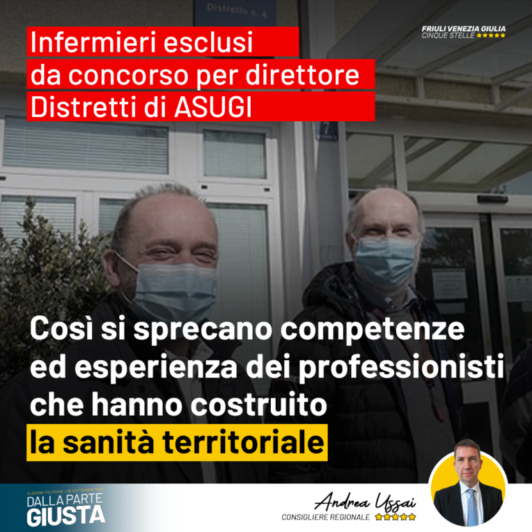 Professioni sanitarie tagliate fuori da avviso per direttore dei Distretti di ASUGI