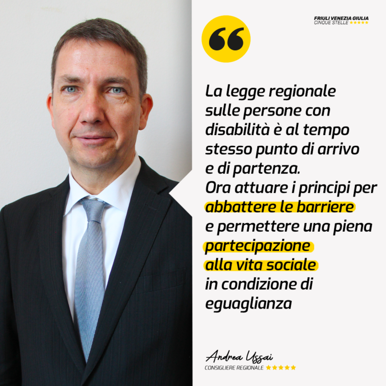 Voto favorevole del M5S a legge su persone con disabilità