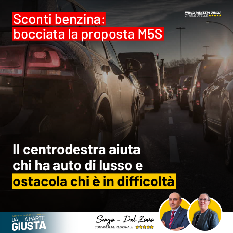 Benzina, da centrodestra aiuti a chi ha l’auto di lusso, ostacoli a chi è in difficoltà