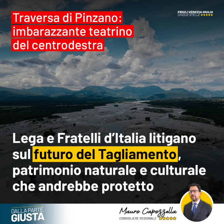 Traversa di Pinzano, imbarazzante teatrino nel centrodestra