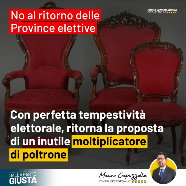 No al ritorno delle Province elettive