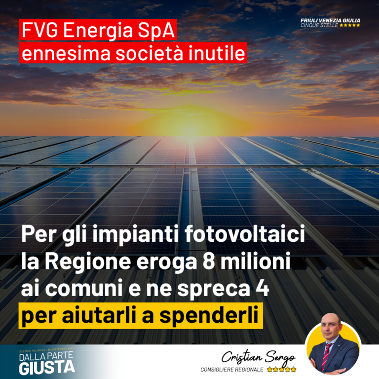 FVG Energia spa, ennesima società inutile