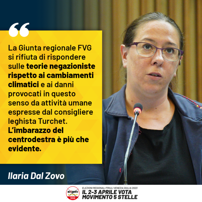 Cambiamento climatico, imbarazzo della Giunta su posizioni di Turchet