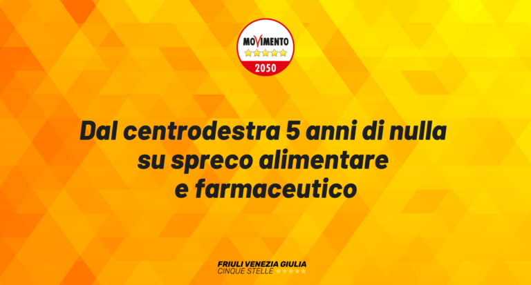 Dal centrodestra 5 anni di nulla su spreco alimentare e farmaceutico