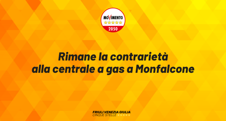 Rimane la contrarietà alla centrale a gas a Monfalcone