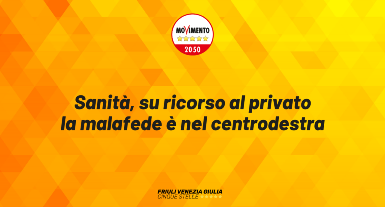 Sanità, su ricorso al privato la malafede è nel centrodestra