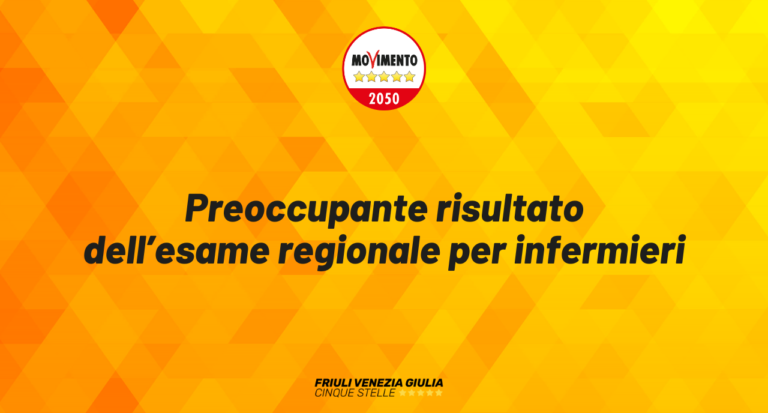 Preoccupante risultato dell’esame regionale per infermieri