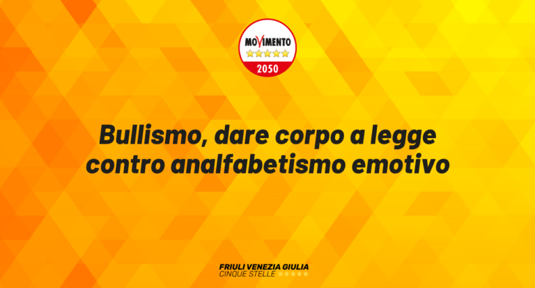 Bullismo, dare corpo a legge contro analfabetismo emotivo