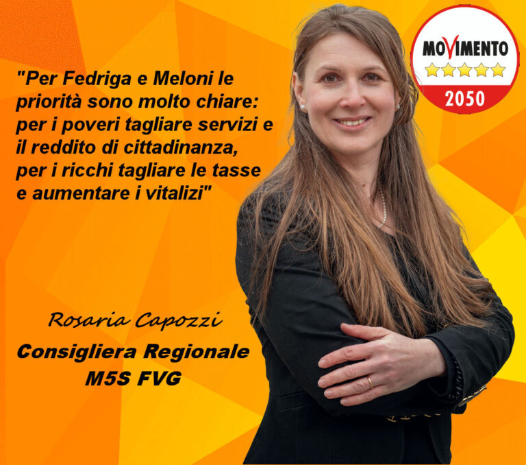 Primo Intervento della Consigliera Regionale Rosaria Capozzi