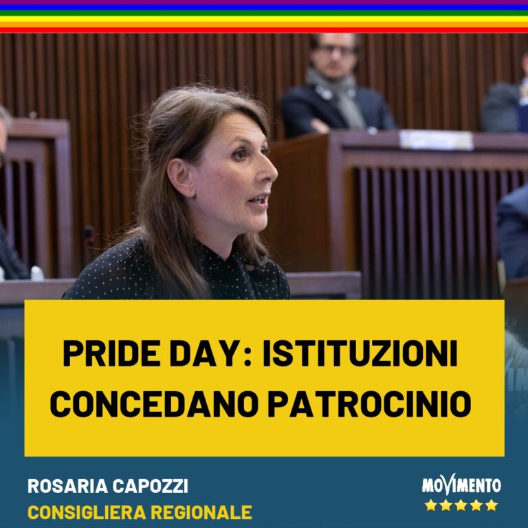 Pride, Capozzi: “Il M5s aderirà alla manifestazione e invita le Istituzioni a concedere il patrocinio”