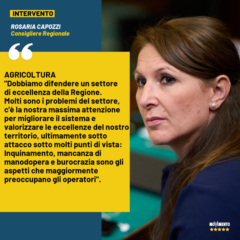 AGRICOLTURA. CAPOZZI (M5S): DIFENDERE UN SETTORE DI ECCELLENZA DEL FVG