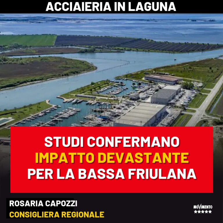 Capozzi M5S: “Gli studi confermano impatto devastante dell’Acciaieria in Laguna”