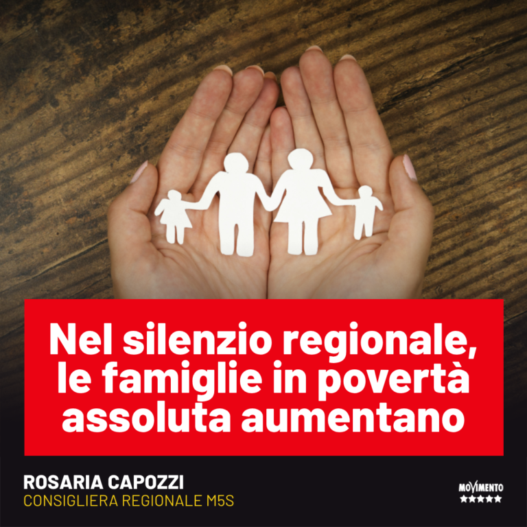 Capozzi: “Nel silenzio regionale le famiglie in povertà assoluta aumentano”