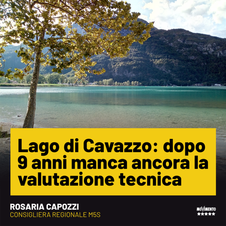 Lago di Cavazzo, dopo 9 anni manca ancora la valutazione tecnica