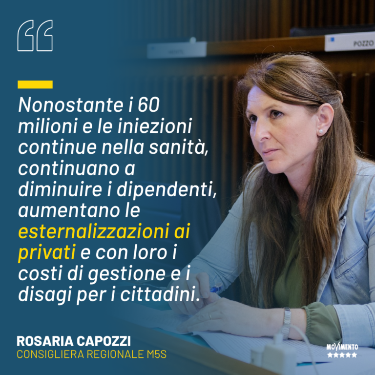 Assestamento bis. Capozzi (M5S): senza risposte per famiglie ed imprese