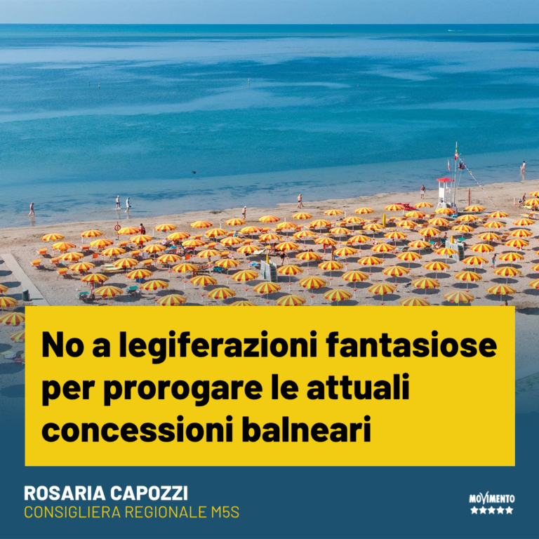 Concessioni balneari, Capozzi: No a legiferazioni fantasiose per prorogare le attuali concessioni balneari