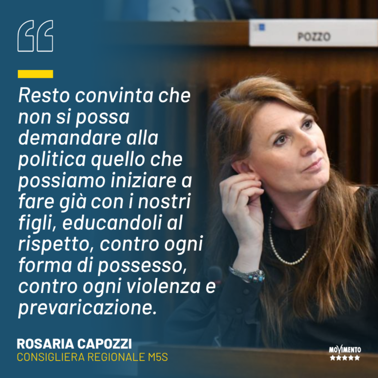 25 novembre, Capozzi: Educhiamo figli alla cultura del rispetto